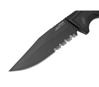 SOG Recondo FX SGRECONDOFXSBK kniv 11,7 cm takket blad svart gummihåndtak + slire 2