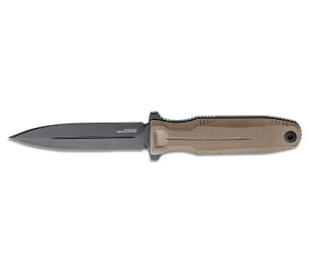 SOG Pentagon FX SGPENTFXFDE veitsi 7.6cm terä autiomaa G10 kahva tuppeen kanssa