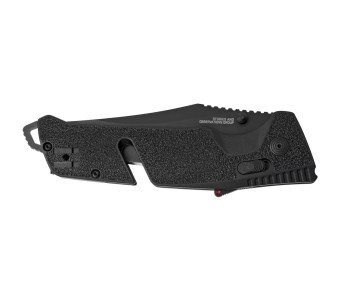 Faca dobrável SOG Trident AT SGTRIDBK Cabo preto de nylon/fibra de vidro com 13,5 cm 2