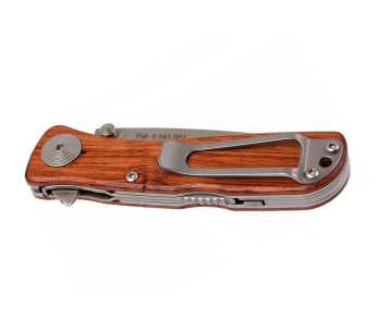 Faca dobrável SOG Twitch II SGTWI17 Cabo de madeira natural de 9 cm 2
