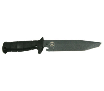 Couteau Wildsteer Wing-Tactic WING6113 lame tanto 12,5cm logo GIGN manche kraton noir + brise-vitre + étui POM + malette