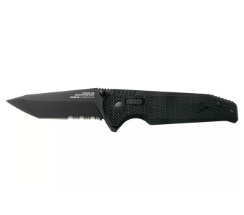 Faca dobrável SOG Vision XR SGVISION, lâmina mista, cabo G10 de 11,8 cm, preto