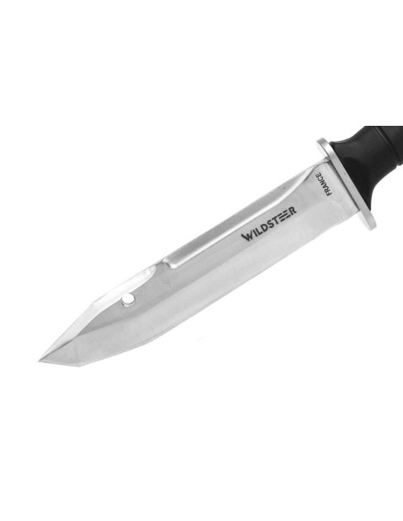 Wildsteer Krypton-B KRYB0115 veitsi 17.5cm terä musta Tactiprene kahva silmiinpistävällä pommelilla + POM tuppi