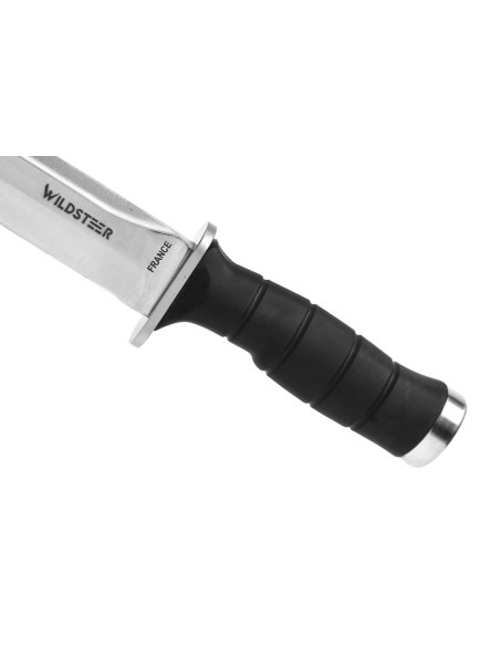 Wildsteer Krypton-B KRYB0115 veitsi 17.5cm terä musta Tactiprene kahva silmiinpistävällä pommelilla + POM tuppi