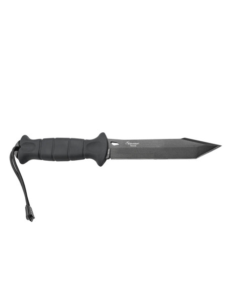 Wildsteer Sherkan SHE3113 svart tantoblad 13,5cm svart taktiprenehandtag + POM/nylon slida