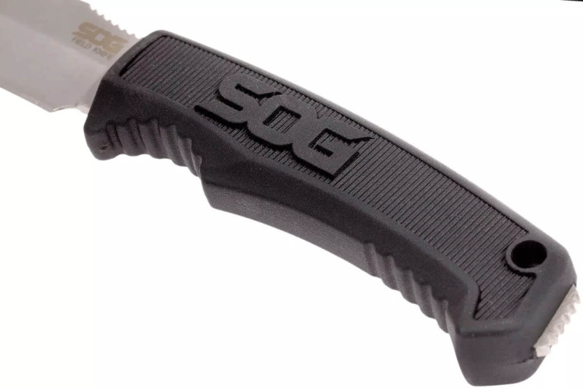 Messer SOG Field Knife SGFK1001 Klinge 10,2cm Griff aus schwarzem TPR + Kydexscheide