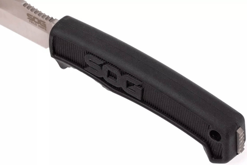 SOG Field Knife SGFK1001 10,2 cm blad sort TPR-håndtag + Kydex-kappe