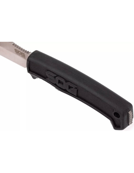 SOG Fältkniv SGFK1001 10,2 cm blad svart TPR-handtag + Kydex-slida