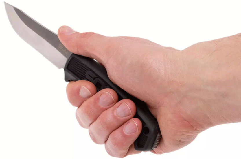 SOG Fältkniv SGFK1001 10,2 cm blad svart TPR-handtag + Kydex-slida