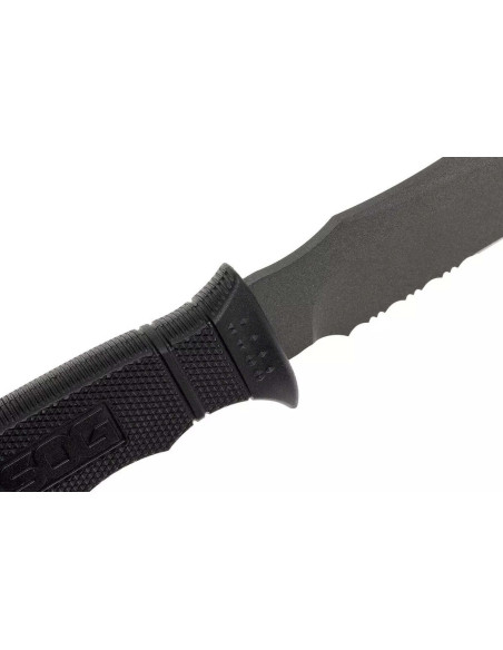 SOG Seal Pup Messer SGM37N 12cm halbverzahnte Klinge Nylon/Glasfaser Griff schwarz + Etui