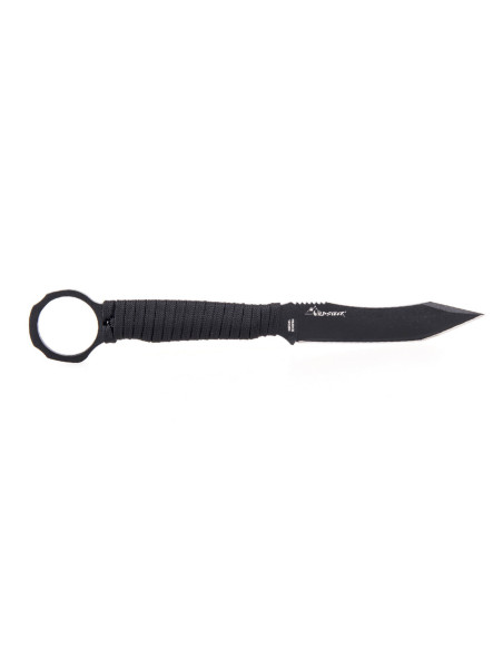 Wildsteer Scorpion SCO3113 svart tanto blad 8,4cm svart paracord handtag + Kydex slida