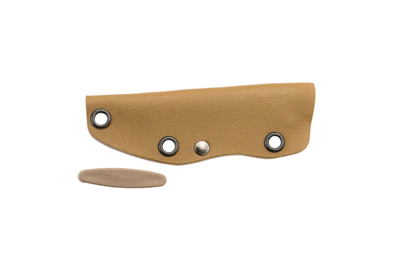 Wildsteer SCO3111 Faca Scorpion lâmina preta tanto 8,4cm Cabo em paracord para deserto + bainha em Kydex