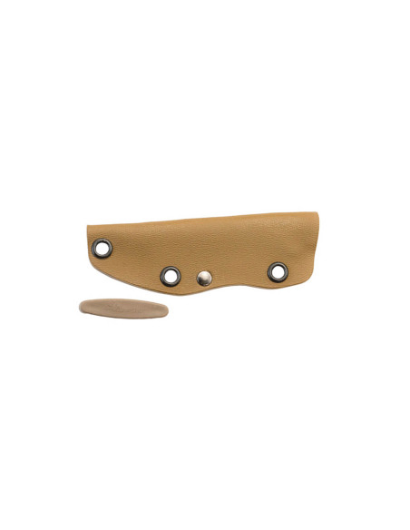 Wildsteer SCO3111 Faca Scorpion lâmina preta tanto 8,4cm Cabo em paracord para deserto + bainha em Kydex