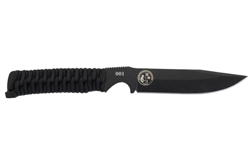 Wildsteer BRI BRI3113 mes zwart lemmet 10,5cm zwart paracord handvat + Kydex schede