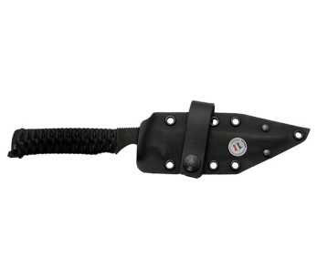 Wildsteer BRI BRI3113 kniv svart blad 10,5cm svart paracordhandtag + Kydex-slida 2