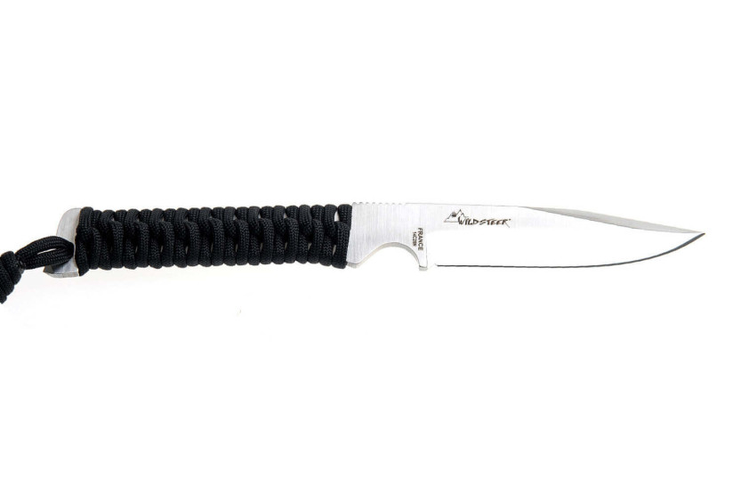 Wildsteer Wild Tech4 WT40113 kniv 9cm blad svart paracord handtag + POM slida