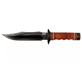 SOG Super Bowie SGSB1TL kniv 19cm blad läderhandtag + läderslida