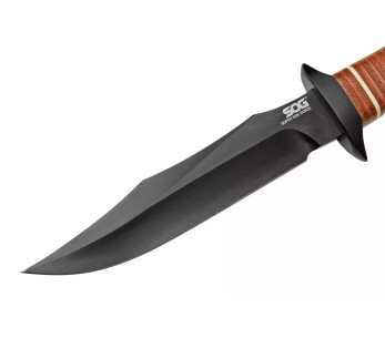 SOG Super Bowie SGSB1TL kniv 19cm blad läderhandtag + läderslida 2