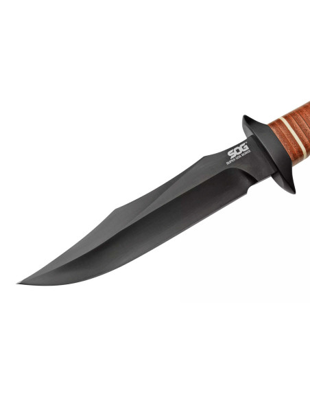 SOG Super Bowie SGSB1TL kniv 19 cm blad læderhåndtag + læderskede