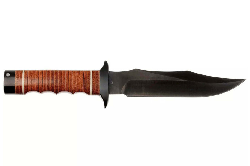 Faca SOG Super Bowie SGSB1TL Lâmina de 19 cm cabo de couro + bainha de couro