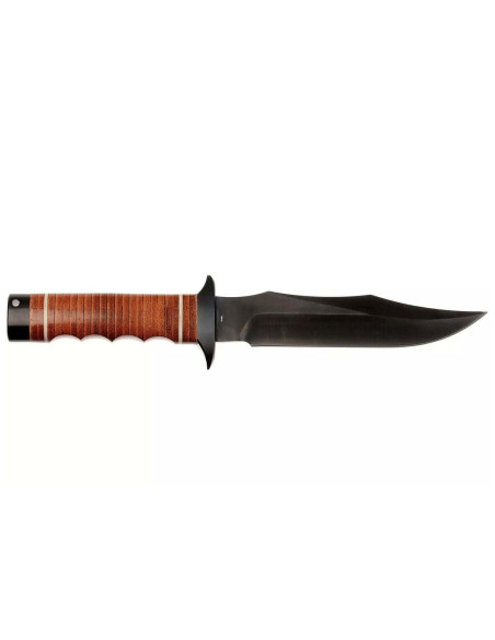 SOG Super Bowie SGSB1TL kniv 19 cm blad lærhåndtak + skinnslire