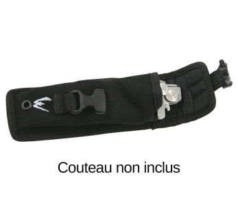 Wildsteer POTAC00 funda para navaja de bolsillo W en nylon Cordura negro con enganche MOLLE