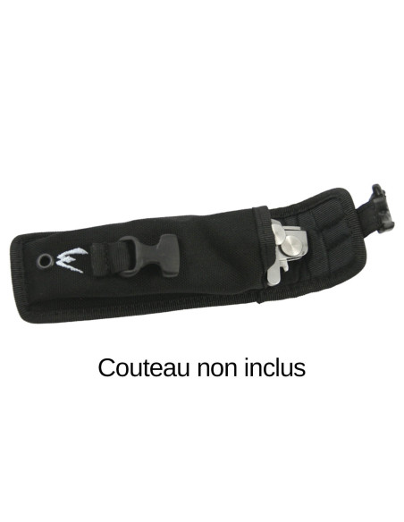 Wildsteer POTAC00 skede til W-lommekniv i sort Cordura-nylon med MOLLE-fæste