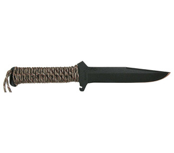 Wildsteer TX Wild TXW3111 jaktkniv 16 cm svart blad Desert Camo paracordhåndtak + nylonslire