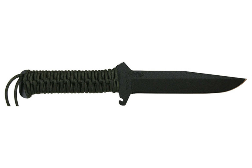 Wildsteer TX Wild TXW3112 jachtmes 16cm zwart lemmet Khaki paracord handvat + nylon schede