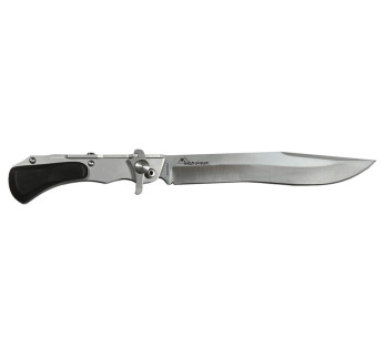 Wildsteer W'eStaing WES0106 coltello da caccia pieghevole 13cm manico in ebano + fodero in pelle