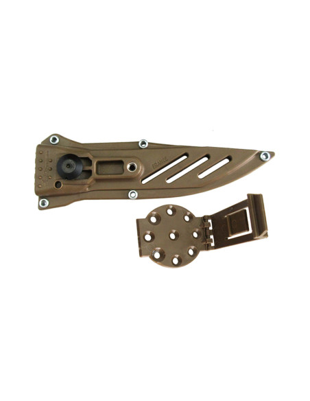 Wildsteer Wild Tech4 WT43111 veitsi 9cm musta terä Desert Camo paracord kahva + POM tuppi
