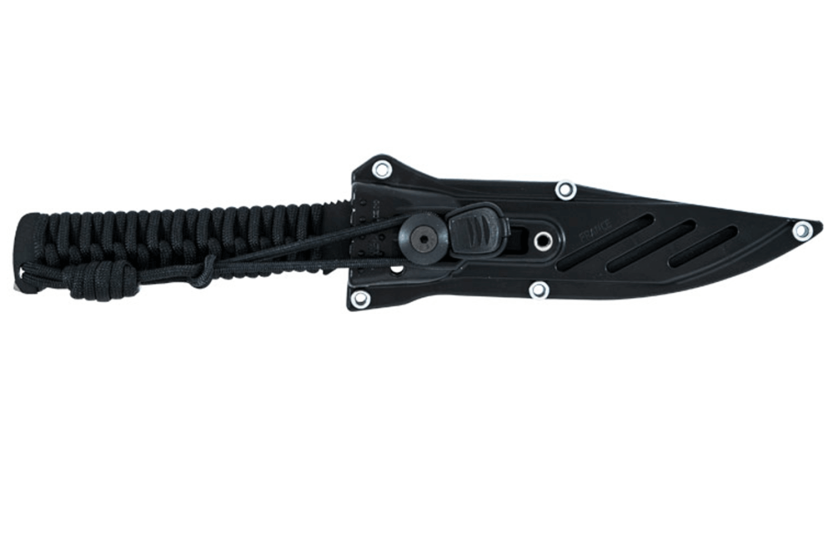 Wildsteer Wild Tech4 XL Mes WT4XL3113 zwart lemmet 11,5cm zwart paracord handvat + POM schede