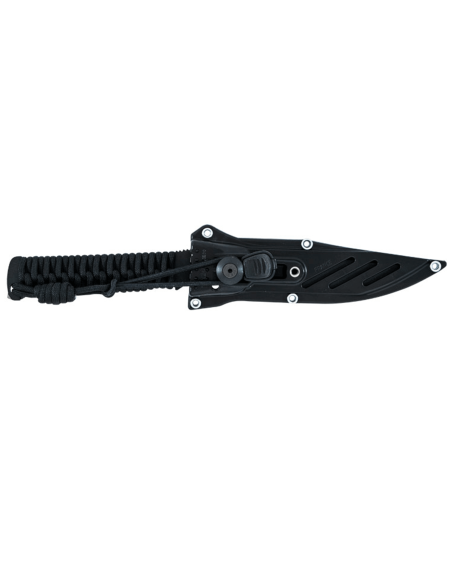 Wildsteer Wild Tech4 XL veitsi WT4XL3113 musta terä 11,5cm musta paracord kahva + POM tuppi