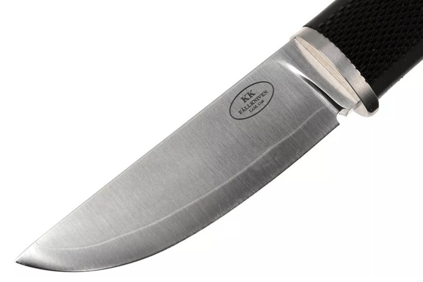 Fallkniven Kolt Knife KK lama da 8,5 cm manico in thermorun nero + fodero in zytel/pelle