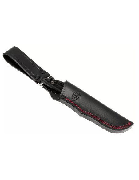 Cuchillo Fallkniven Kolt KK 8,5cm hoja mango termorun negro + funda zytel/cuero