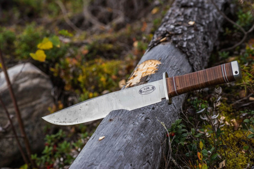 Fallkniven Thor NL1 Bowie-klinge 25 cm læderhåndtag + læderskede