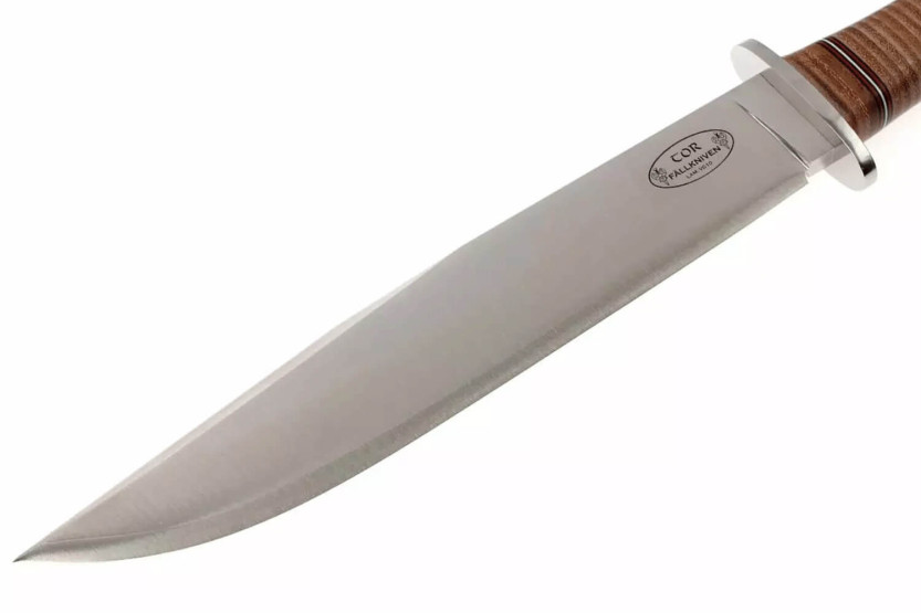 Fallkniven Thor NL1 Bowie-klinge 25 cm læderhåndtag + læderskede