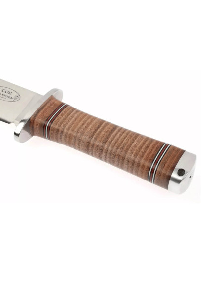 Fallkniven Thor NL1 Bowie-klinge 25 cm læderhåndtag + læderskede