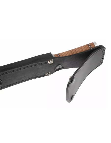 Fallkniven Thor NL1 Bowie-klinge 25 cm læderhåndtag + læderskede