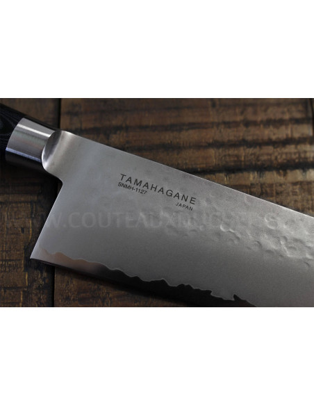 Cuchillo japonés Tamahagane Tsubame 15cm acero VG5 hoja martillada