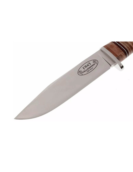 Fallkniven Frej NL4 kniv 13cm blad läderhandtag + läderslida