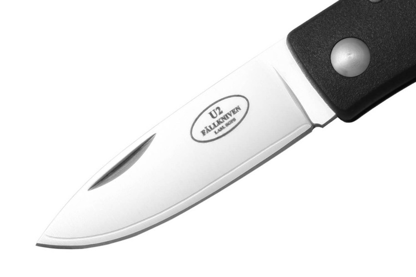 Fallkniven U2 foldekniv med sort grilon-håndtag 8,6 cm