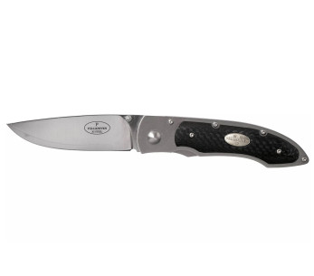 Fallkniven P3G foldekniv 10,3 cm svart karbonfiberhåndtak + Cordura-kappe