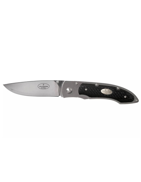Fallkniven P3G folding knife 10.3cm black carbon fiber handle + Cordura sheath