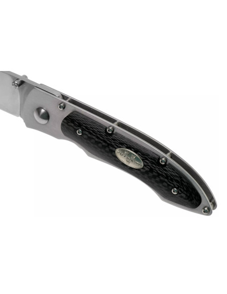 Fallkniven P3G folding knife 10.3cm black carbon fiber handle + Cordura sheath