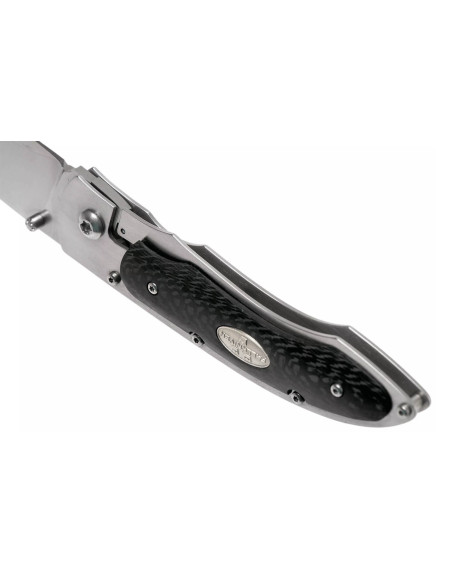Klappmesser Fallkniven P3G Griff aus schwarzer Kohlefaser 10,3cm + Cordura-Etui