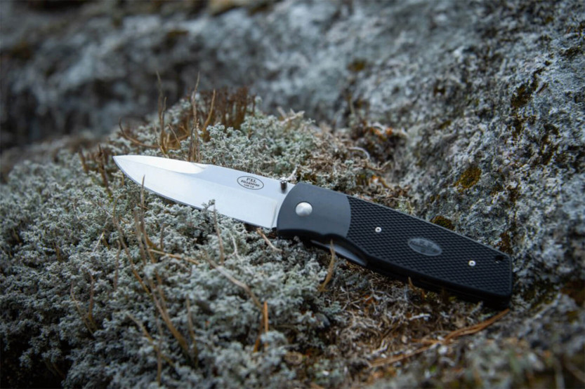 Fallkniven PXLx folding knife with black grilon handle 11cm