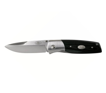 Fallkniven PXLBM Black foldekniv 11 cm med svart micartahåndtak
