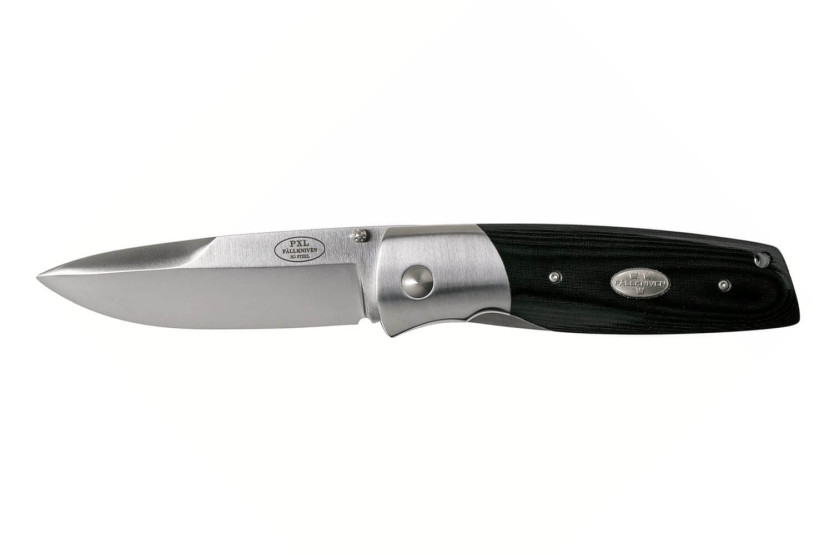 Canivete Fallkniven PXLBM preto com cabo de micarta preto 11cm