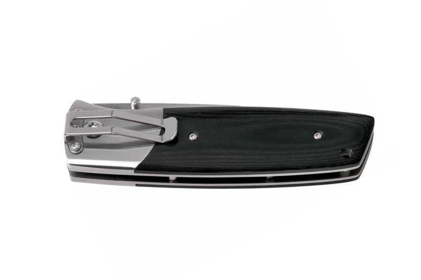 Canivete Fallkniven PXLBM preto com cabo de micarta preto 11cm